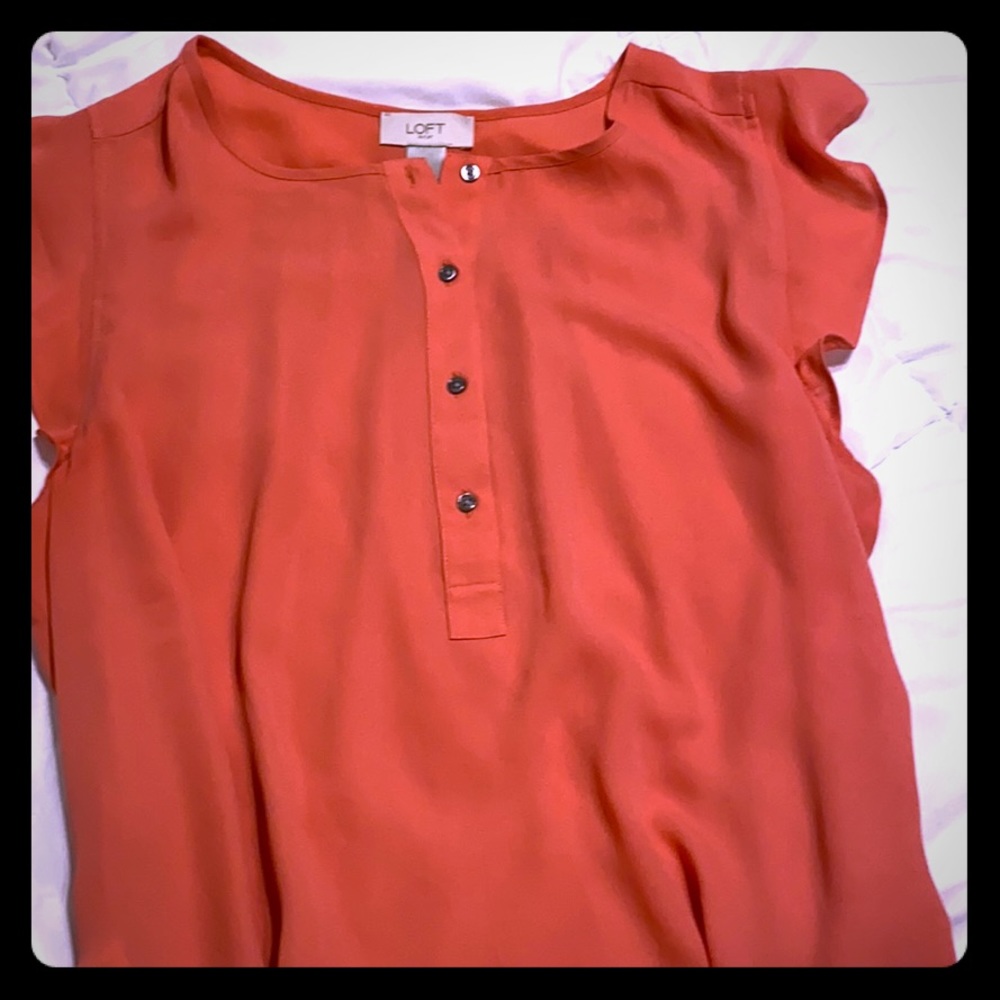 Flutter sleeve blouse from Loft Outlet